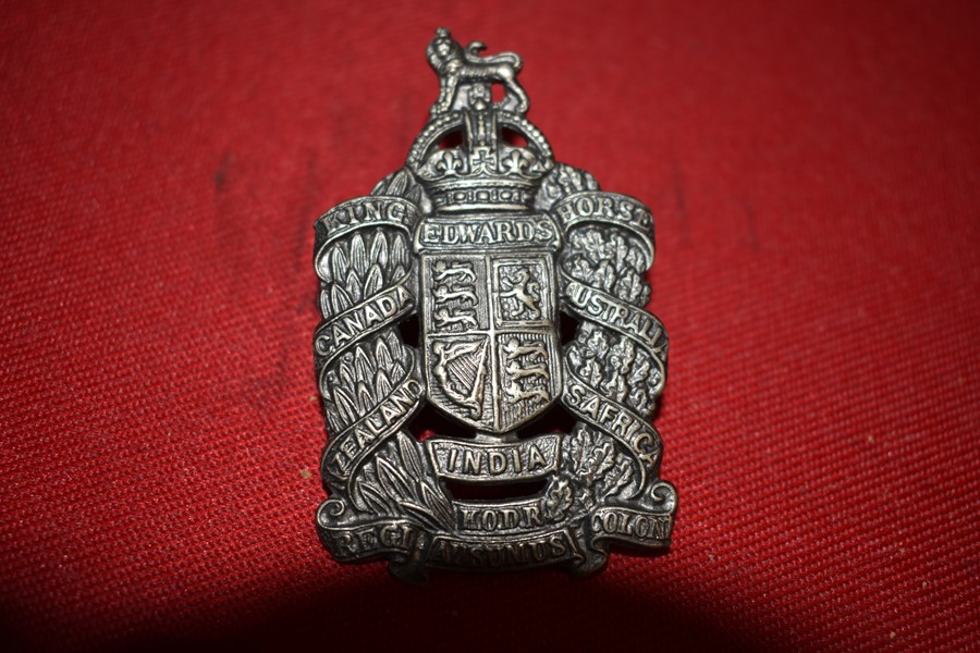 KINGS COLONIAL SQUADRON HAT BADGE KING EDWARDS HORSE-SOLD